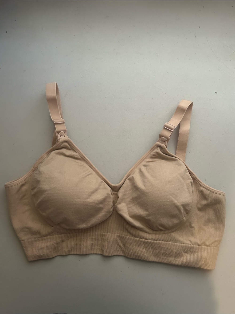 Kindred Bravely Seamless Nude Nursing Bra with Adjustable Straps. Never worn.